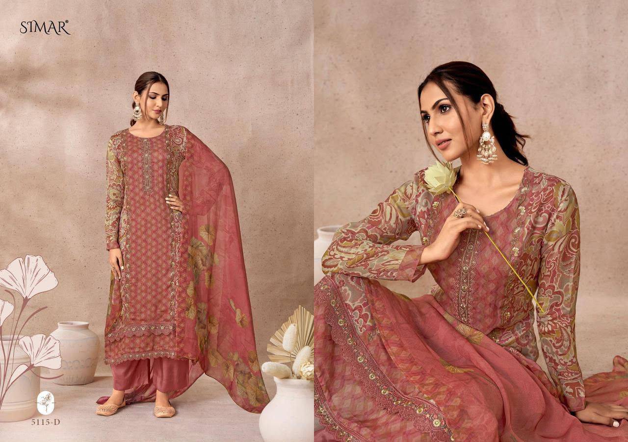 Morni By Simar 1551 Series Indian Traditional Wear Pure Viscose dresses At Wholesale Price